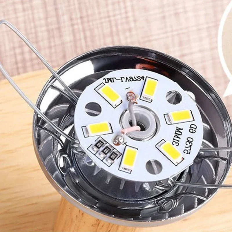 Luminária de Mesa Estilo Chinês em Linho