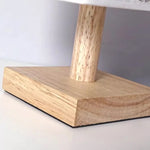 Candeeiro de Mesa Chinês com Abajur de Linho