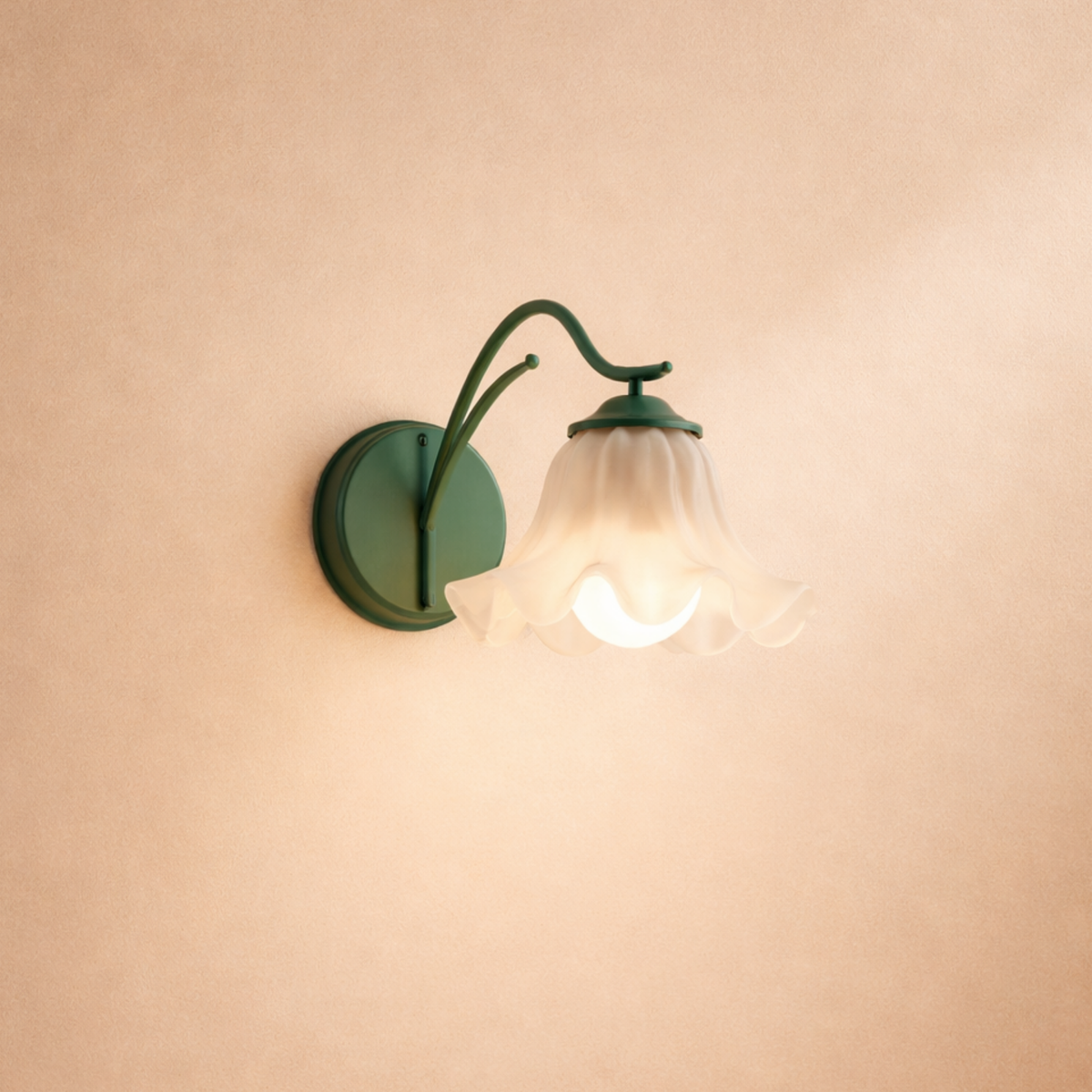 Lâmpada de Parede Flor Estilo Campo