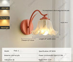 Lâmpada de Parede Flor Estilo Campo